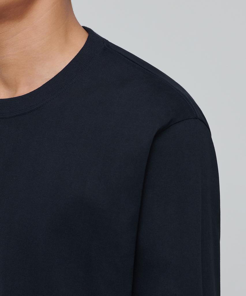MUSINSA STANDARD Heavyweight Relaxed Crew Neck Long Sleeve T-Shirt [Navy]