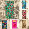 Toalhas de Praia com Estampas Divertidas, Toalhas macias adequadas para viagens, piscinas, férias e dias de praia.