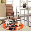1pc Anime Basketball Player Round Carpet - Office Chair Mat, Non-Slip Rug for Home Decor, Seasonal Gift, Suitable for Office, Living Room, Bedroom, Ga