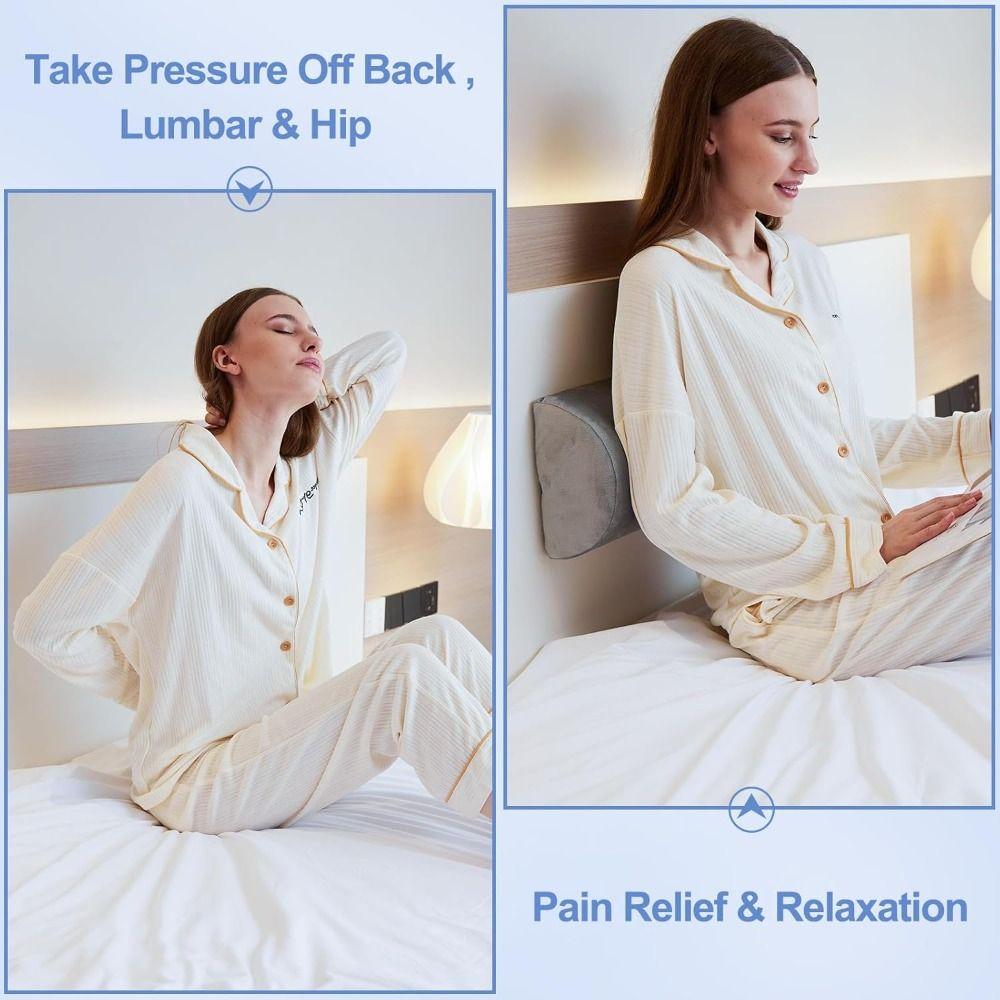 Ergonomic Under Knee Pillow Hypoallergenic Semi Roll Pillow Bolster Pillow  Office Chair