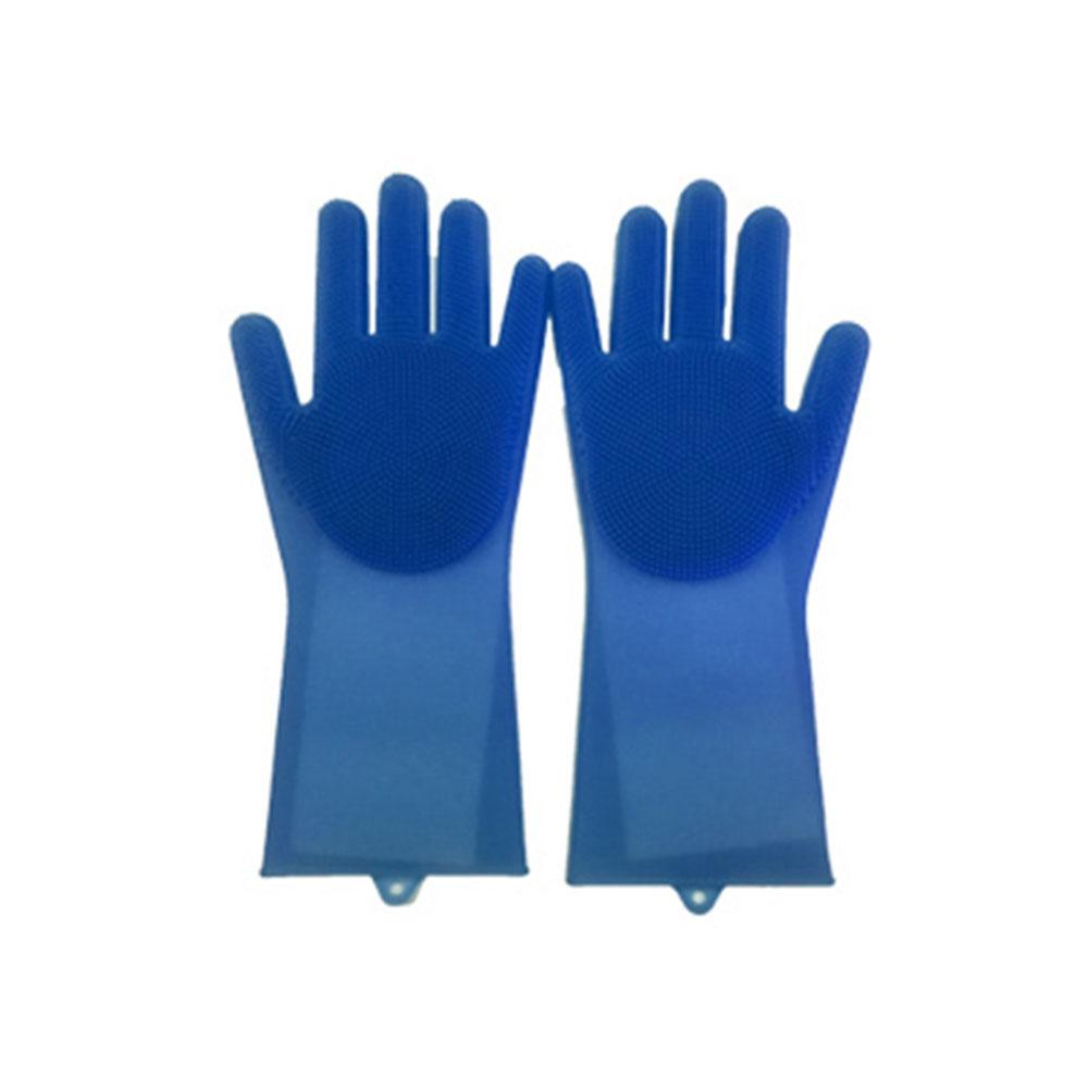 Magic Silicone Rubber Dish Washing Gloves Eco-Friendly Scrubber Cleaning Sponge