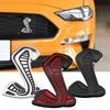 AUP1 Cobra 3D Styling Metal Front Grille Badge Sticker Body Fender Car Rear Decal Decor Accessories For SVT GT350 R GT500 Shelby