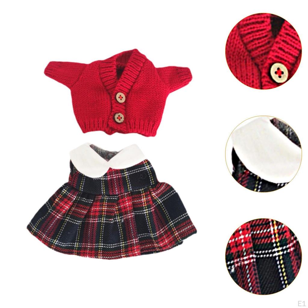 Mini 7 Inch Doll Clothes Kids Toy for Pendant Age 57 810
