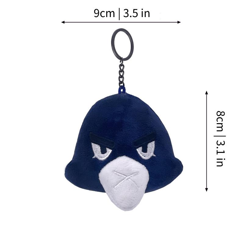 Adorable Spike Plush Keychain Toy From Brawl Stars With Soft Short Plush Fabric