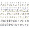 Charms Plata De Leyfit Pan Original Bracelets 26 Letter English Alphabet Beads Pendant Firely Diy Jewelry Making