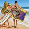 Scooby-Doo 2D Flat Print Beach Towel, Large Soft Quick Dry Towel for Beach Camping SwimmingXSTJ0915190