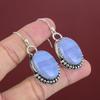 Blue Lace Agate Earrings Gemstone Earring Decent Jewelry 925 Sterling Silver Earrings Handmade Earring Antique Drop Earring Engagement Gifts