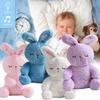 Rabbit Plush Toy Luminescence Music Fill Doll Baby Reassure Doll Cartoon Animals