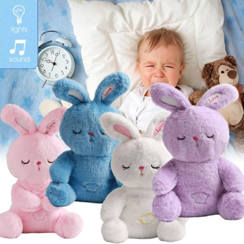 Rabbit Plush Toy Luminescence Music Fill Doll Baby Reassure Doll Cartoon Animals