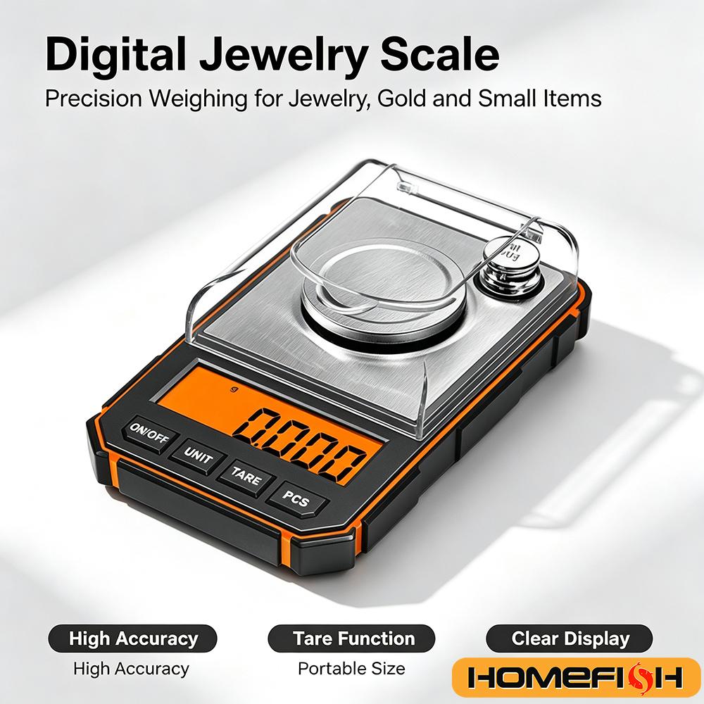 High Precision Mini Digital Scale 0.001g Accuracy 50g Capacity Pocket Jewelry Milligram Scale for Precision Weighing