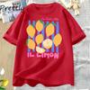 Lemon Tshirt Italian Summer Fruit T Shirt  Short Sleve Loose Tshirt Women Ladies Vintage Graphic Tees Aesthetic Clothes
