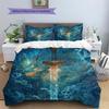 Lightning dragon  Pattern Bedding Quilt Set Quilt Cover Pillowcase Home Decoration  Gift (1 * duvet cover + 2 * pillowcase, without core)