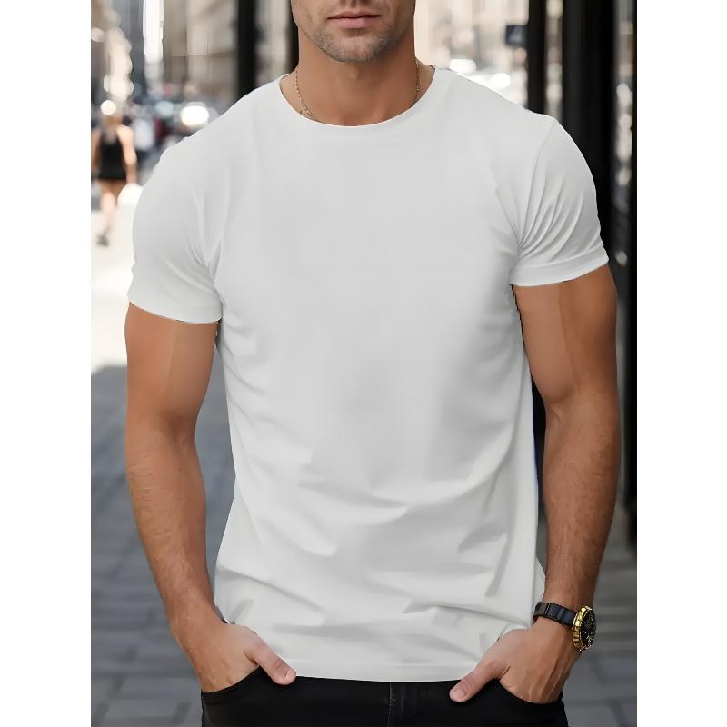 European Size Men's Bright Yellow Cat Back Print T-Shirt - Playful Geometric Design, Breathable Short Sleeve Crew Neck Summer Top for Beach Vacation =