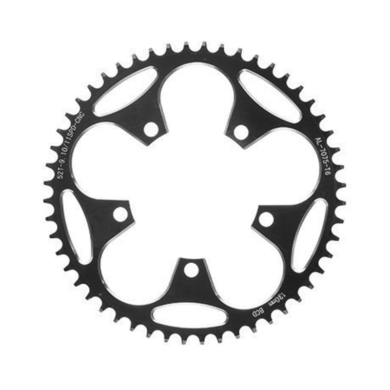 110BCD/130BCD Narrow Wide Chainring Aluminum Alloy Mountain Bicycles 5 Screws Round Chainring Direct Mounted Chainring