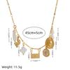 Vintage Love Pearl Light Fashion Ladies Necklace Pendant Fresh Hat Necklace Collarbone Chain
