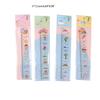 Plastic Carton Ruler Straight Ruler Math Rulers Measuring Acrylic Tool School Student Present 4 Pieces 15cm
