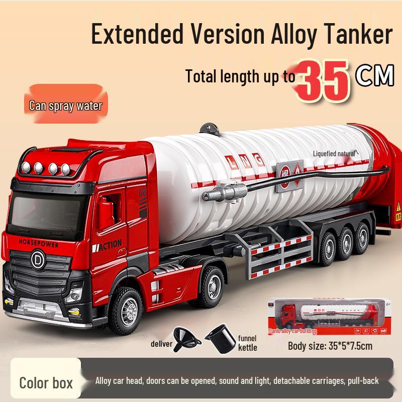 

Тяньин 1:50 Сплавной Трактор и Цистерна для Природного Газа Игрушка со Звуком и Светом