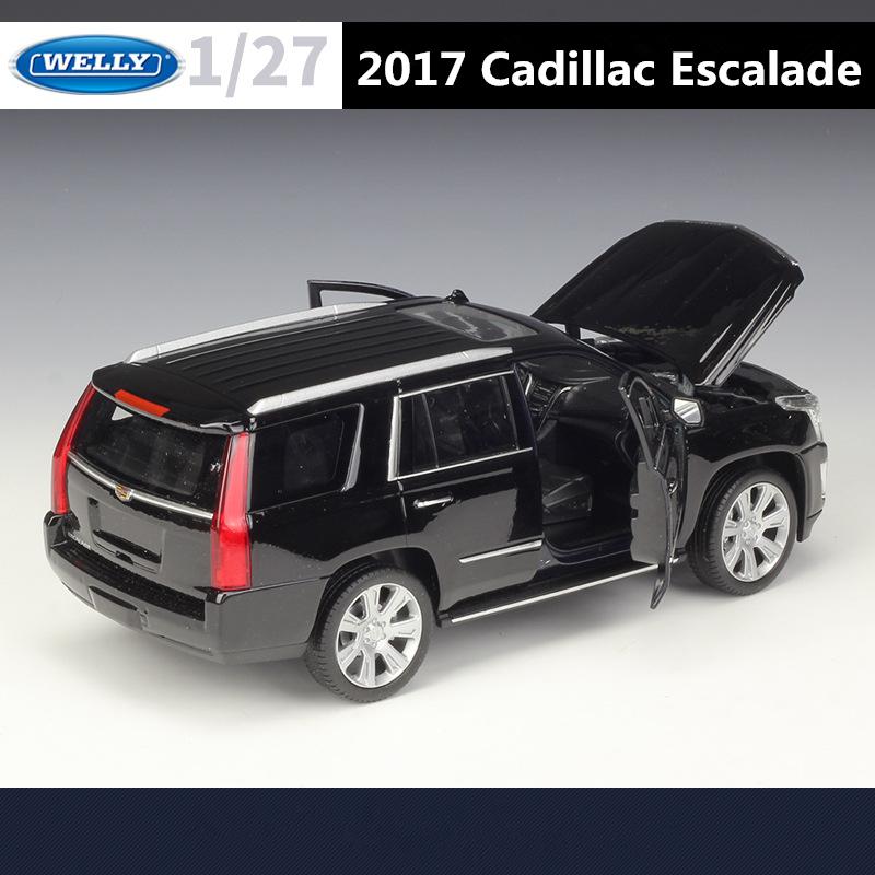 Welly 1/27 Cadillac Escalade SUV Alloy Car Model Diecasts Metal Off-road Vehicles Car Model High Simulation Collection Kids Gift