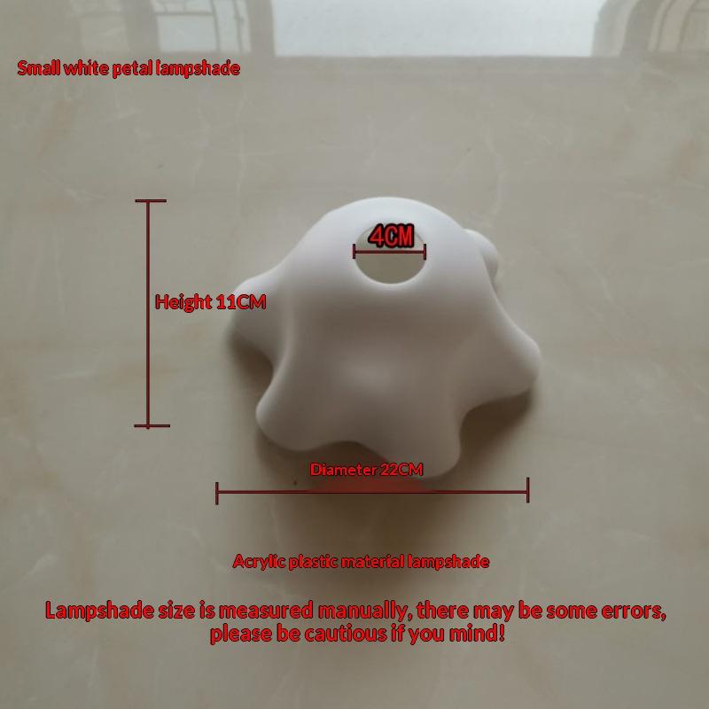 

New 1Pcs DIY Wall Night Restaurant Chandelier Replacement E27 Plastic Flower Lampshade Hanging Lamp Accessories Table Parts