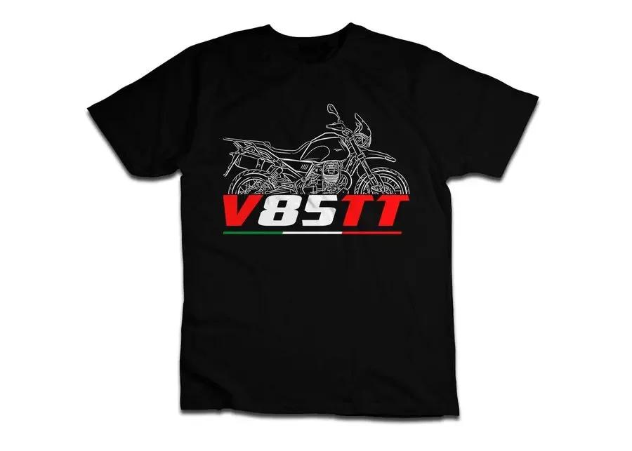 537 Włochy Mg Motocykl V85 Tt Koszulka T-shirt Unisex Top dla Kierowcy Dla Fanów Prezent Wyścigowy