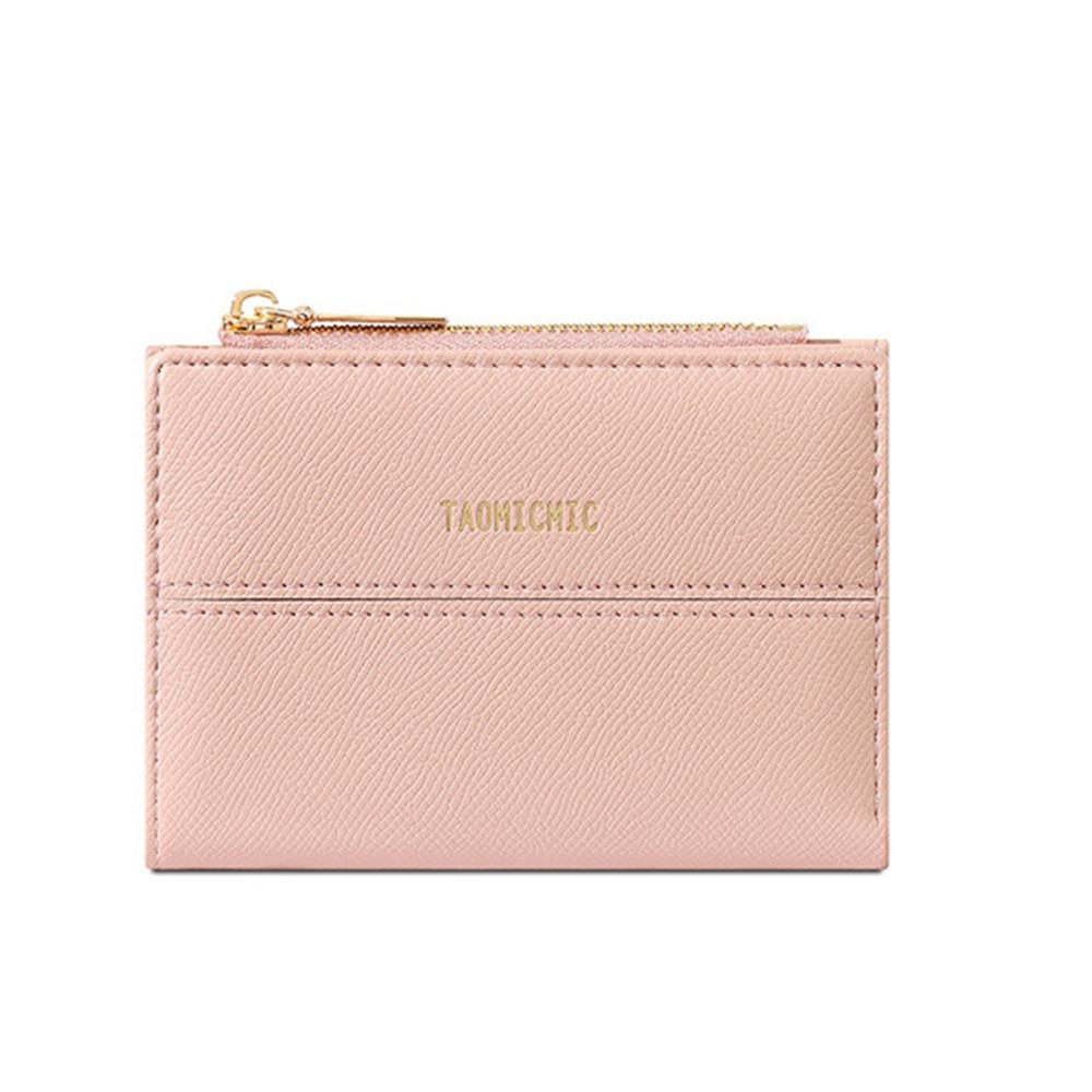 Pu Leather Business Card Holder Large Capacity Bank/ID/Credit Card Bag Women Short Wallet  Shopping
