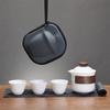 Travel tea set Portable suet jade express cup Business event souvenir