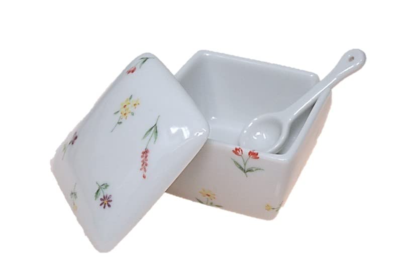 Bouquet Condiment Made in with Condiment Commercial ACSWEBSHOP Original Container, Japan, Ceramic, Spoon, Packaging Ichimi, Salt, Sansho, Shichimi,