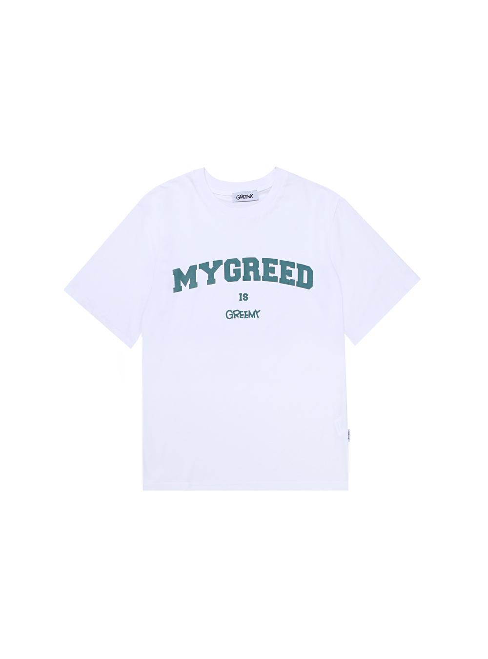 Grimi Signature T-Shirt((White&Green) L
