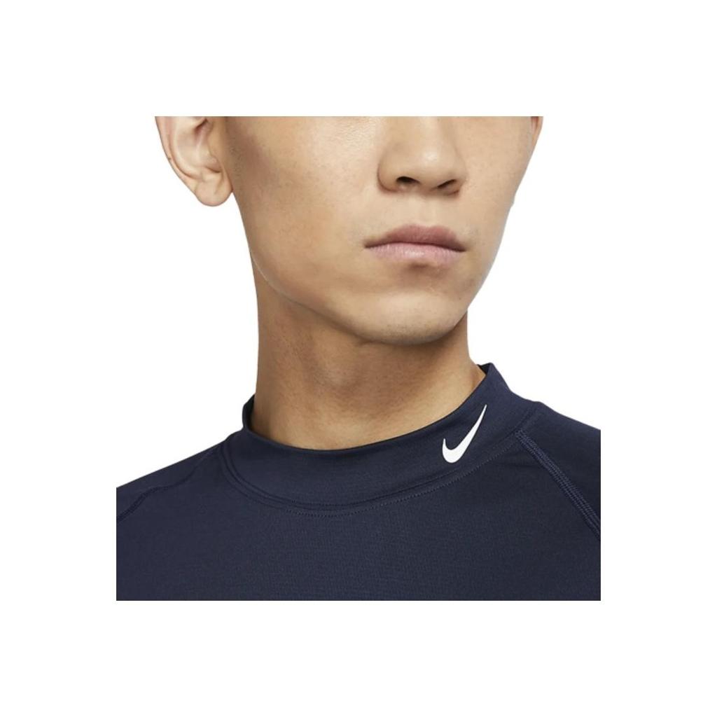 Nike Dri-Fit UV Vapor Golf Sport Mock-Neck Long Sleeve T-Shirt Men Tops Obsidian CU9803-451