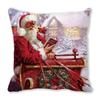 Frohe Weihnachten Hausdekoration Kissenbezug Schlafzimmer Wohnzimmer Sofa Kissen ,(4)
