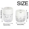 100/250ml Electric Mini Garlic Chopper Wireless Garlic Masher Machine  Kitchen Gadgets
