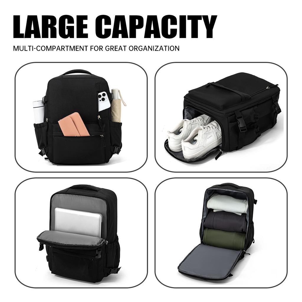 Backpack for Travel, Extra-Large Capacity, Portable, Waterproof, Sports and Fitness, Trendy, Business Trip Luggage Bag, Computer Backpack, Carry-On,