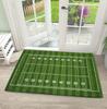 A Flannel Door Mat with A Football Field Pattern Rooms Front Doors Bedrooms Kitchens Corridors Laundry Rooms Interior Floor Ma
