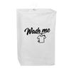 Rotatable Cotton Canvas Laundry Basket - Detachable and Washable Storage Bag