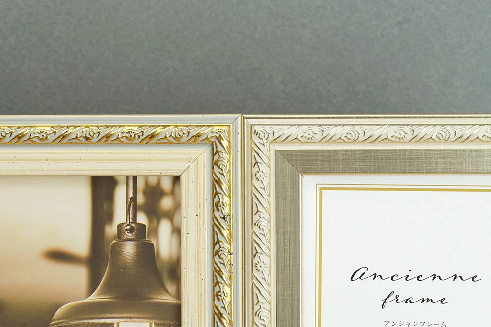 Banjo Anshan Frame L size 106295 4-sided SL&GD (Silver & Gold) [Wall-mountable]