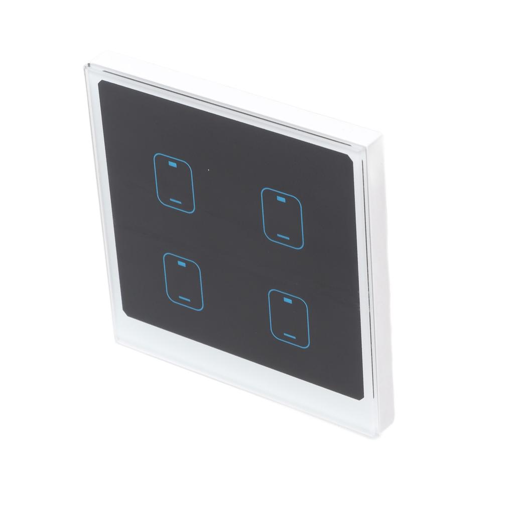 4 Gang Smart WiFi Touch Light Switch APP Remote Voice Control