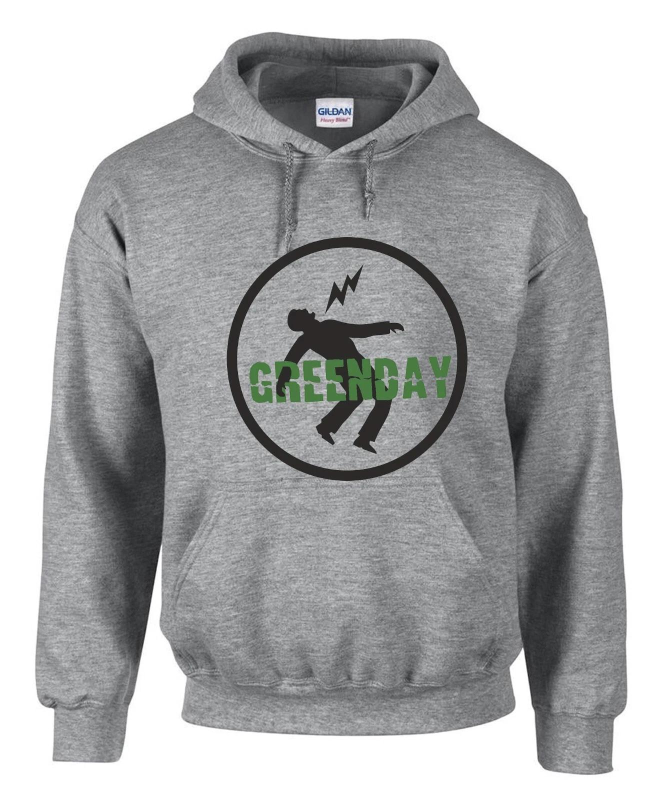 Green Day Punk Rock Music Graue Hoodies Kapuzenpullover -3370 -Grau L