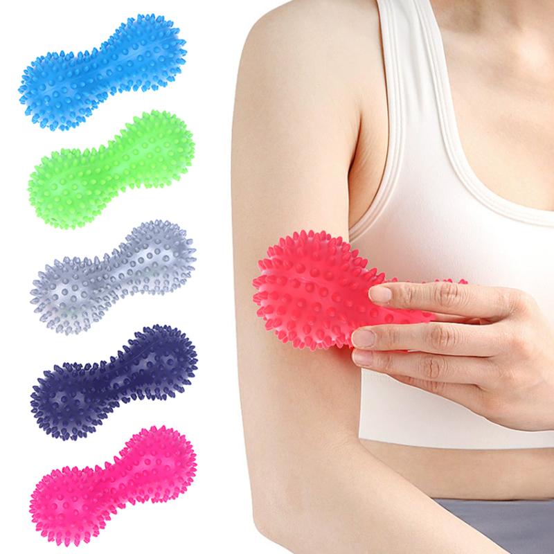 Bola de Masaje de Cacahuete con Púas Entrenamiento Dolor Muscular Estrés Masajeador de Pies Relajación Bolas Miofasciales Para Herramientas de Masaje Plantar