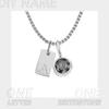 EManco DIY Personalized Initials Customized Name Necklace Glitter Birthstone Pendant Ladies Gifts Dropshipping