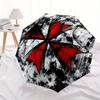 1pc Red Cross Symbol Automatic Opening/closing umbrella, Compact Travel Umbrella - - Festive Accessory, Sturdy Ribs yy250807068