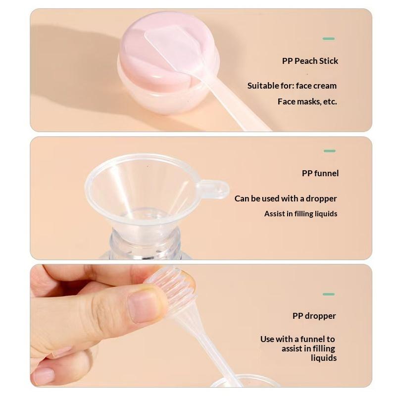 Perfume Bottle Set Refillable Spray Lotion Shampoo Shower Tube Bottling Refill Cosmetic Travel Liquid Container Portable Tool