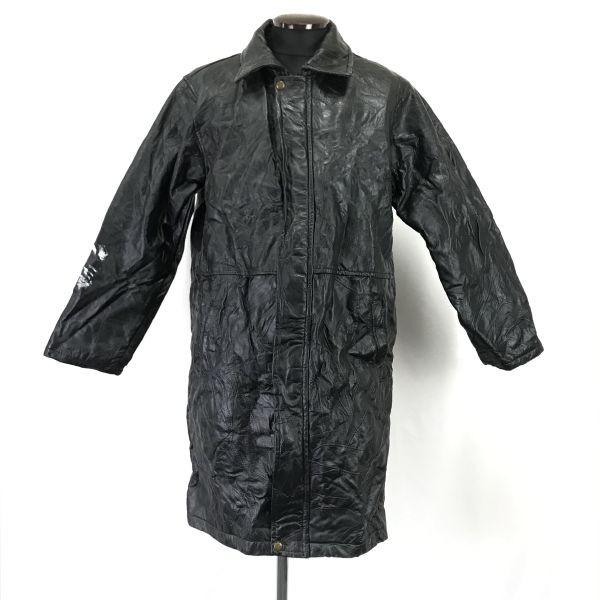 

Daiei Trading Lamb Leather Sten Collar Coat Men L Black Quilted