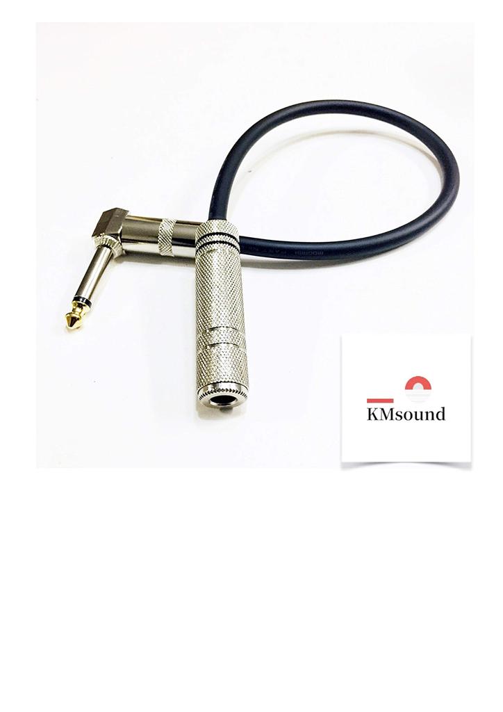 KMsound MOGAMI 2524 30cm Wireless Conversion Extension Patch Cable, L-S Male to Female, Made in Japan