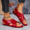 2025 New Ladies Shoes Basic Open Toe Women's Sandals Casual Plus Size Summer Light Soft Bottom Best Seller Flat Sandals
