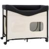 Foldable Elevated Dog Bed with Aluminum Frame 600D Oxford Fabric Side Support and Wheels