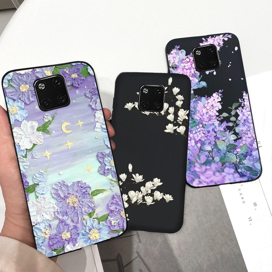 For Huawei Mate 20 Pro Case Soft Silicone Back Cover Black Cat Moon Night Funda For Huawei Mate 20 Mate20 Pro 20pro Coque Capas