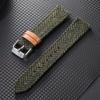 Vintage Nylon Leather Watch Strap 18mm 20mm 22mm Quick Release Watchband for F-91w Bracelet Brown Knitted Woolen Wristband Belt