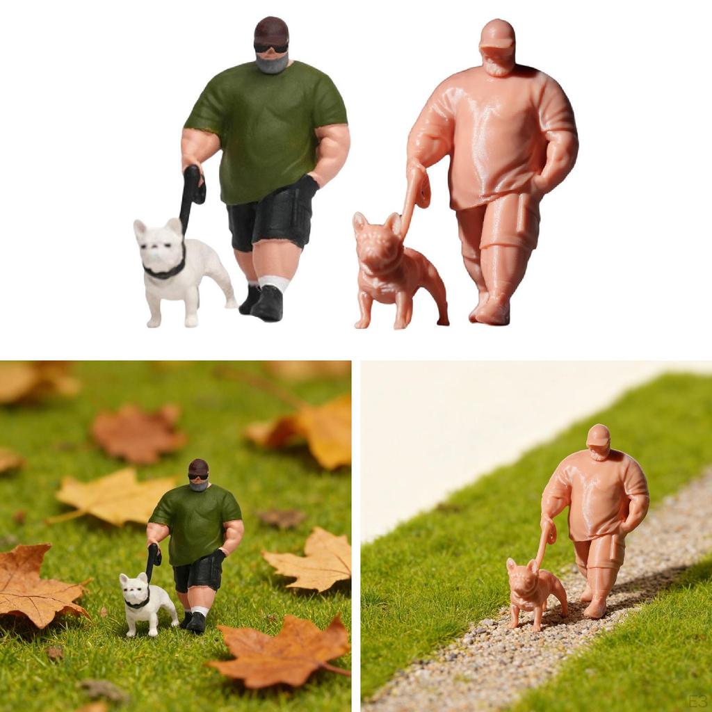 1/64 Laufendes Diorama Dekor, Kleines Harzornament, Feine Verarbeitung, Tragbare Szenen-Requisitenfigur,