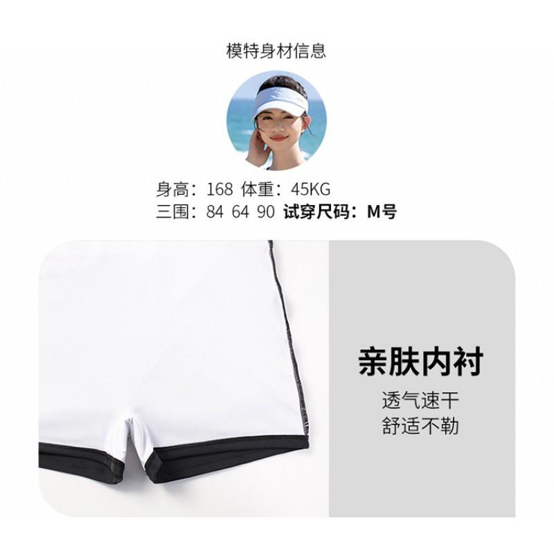 Swimsuit Women's One-piece Conservative Belly-covering Slimming Boxer Swimming Pool Sports Hot Large-size