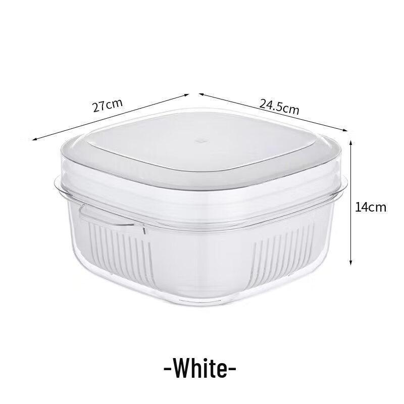 ZISIZ Light Luxury Fruit & Vegetable Drain Basket with Lid
